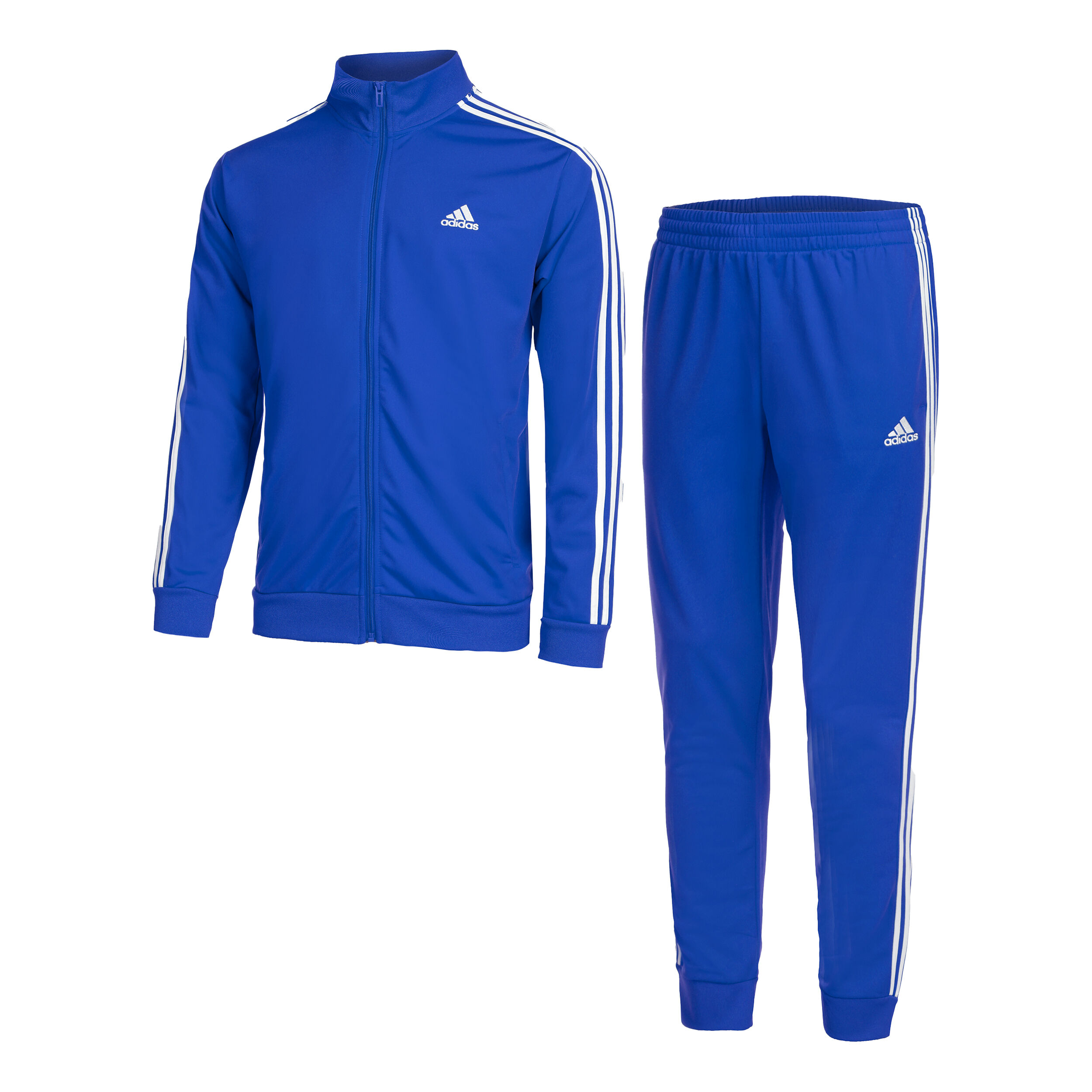 Buy adidas Sportswear Basic 3 Stripes Tricot Trainingspak Heren Blauw Wit online Tennis Point NL
