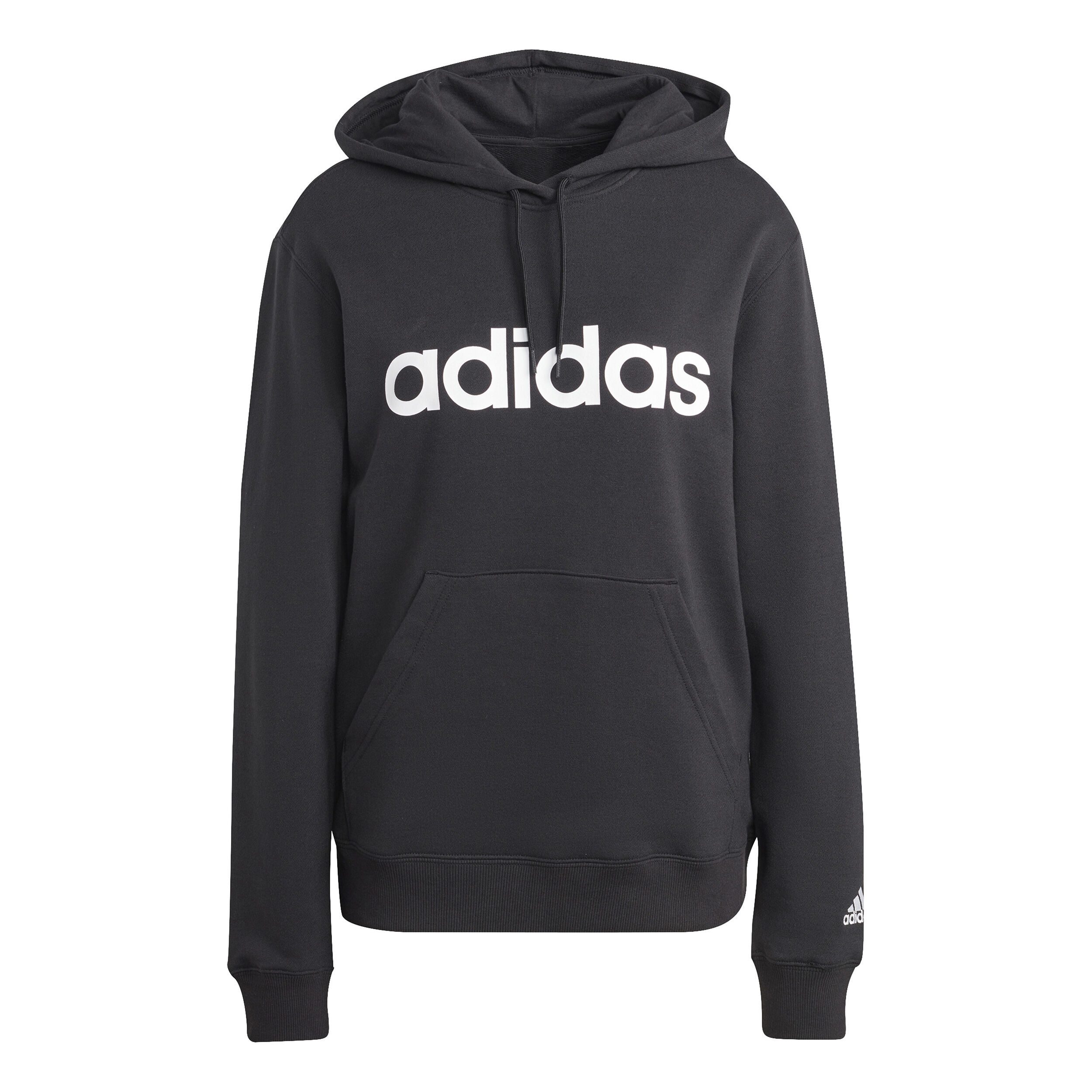 Buy adidas Essentials Linear Sweater Met Capuchon Dames Zwart Wit online Tennis Point NL