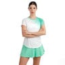 Crew Fade 2.0 T-shirt Dames-groen, wit
