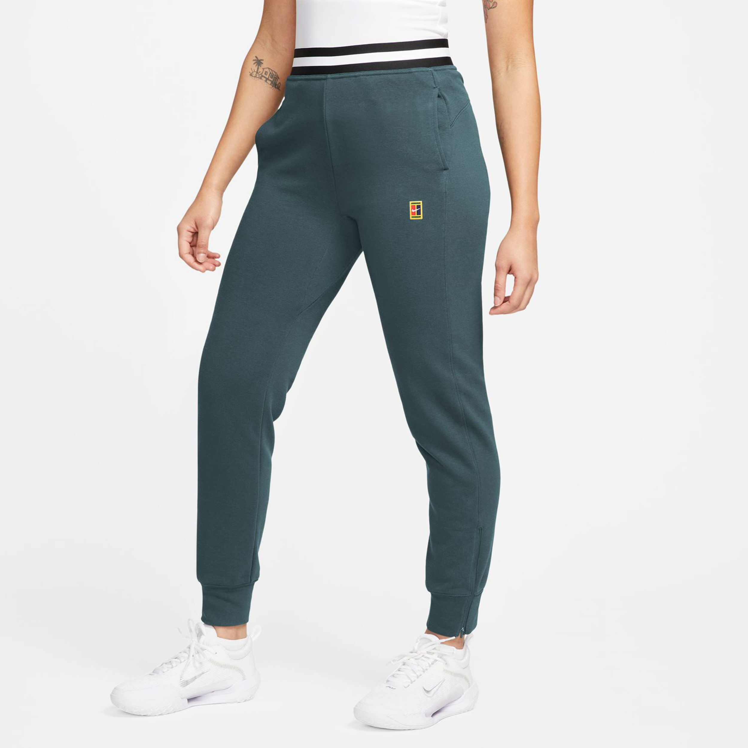 Dri Fit Court Heritage Fleece Trainingsbroek Dames Groen