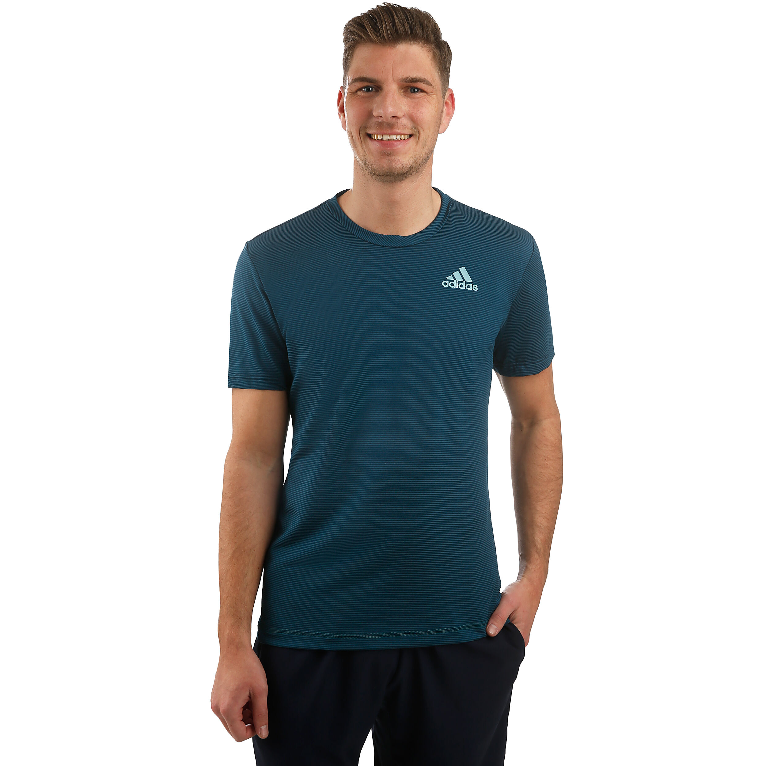 Adidas parley striped tee new arrivals