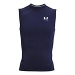 Under Armour Kleding Under Armour Heatgear Comp Tanktop Heren-Donkerblauw,Wit