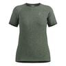 Essential Seamless Hardloopshirt Dames-olijf