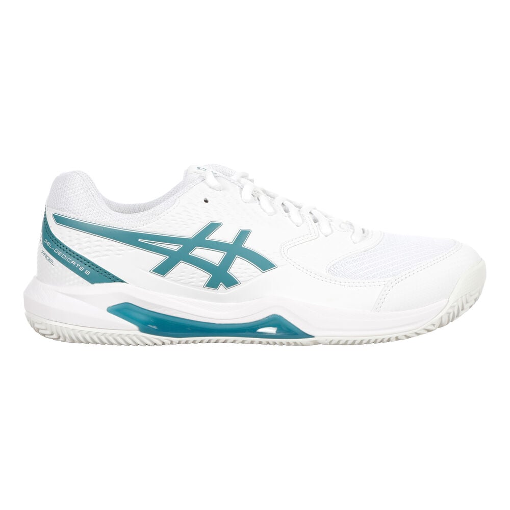 ASICS GEL-DEDICATE 8 PADEL Padel schoen Heren-wit, petrolblauw