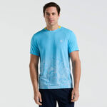 Original Penguin Kleding Original Penguin Performance Ombre T-shirt Heren-Lichtblauw