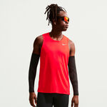 Nike Topje hardlopen Nike Miler Hardloopshirt Heren - lichtrood, zilver
