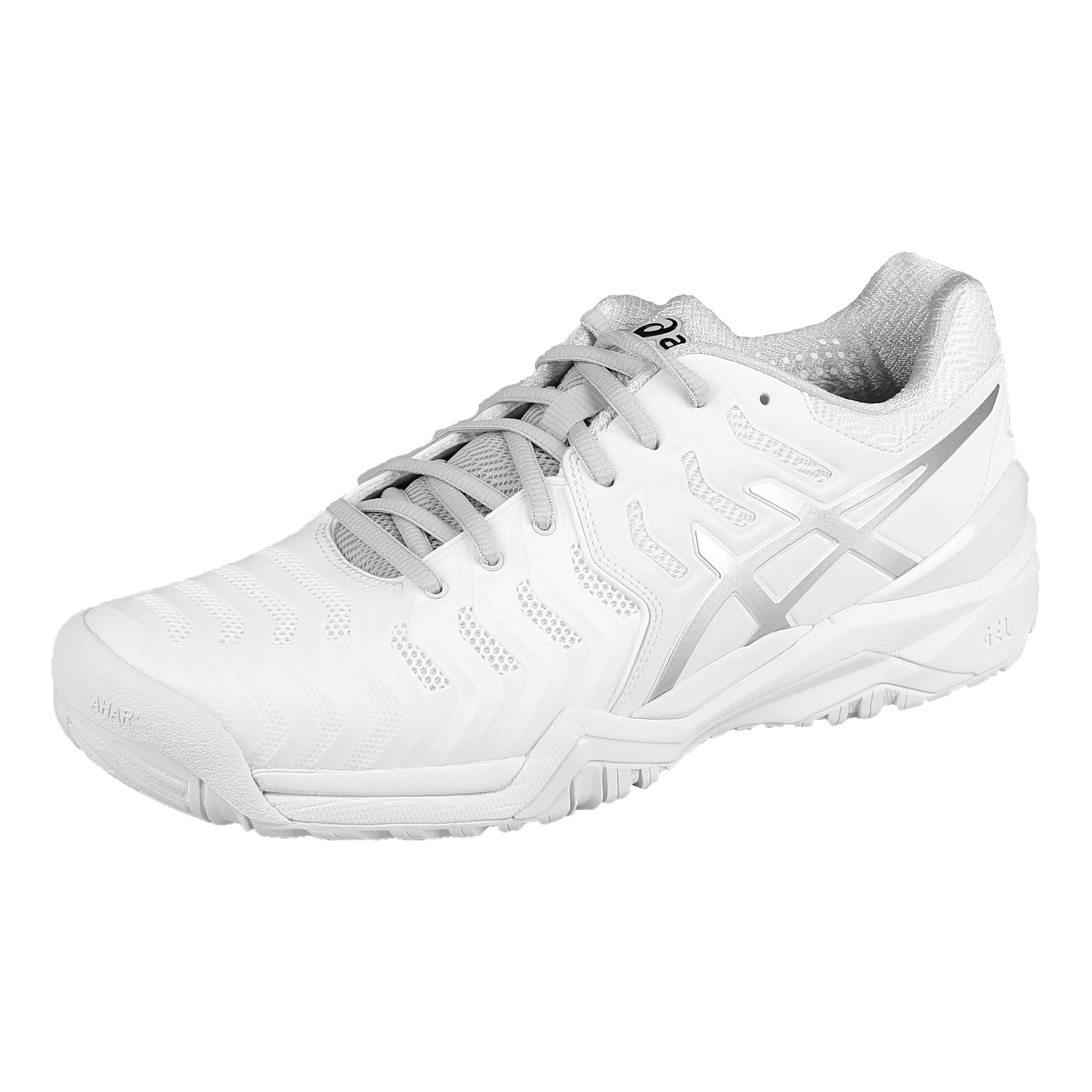 Buy ASICS Gel Resolution 7 Allcourt Schoen Heren Wit Zilver online Tennis Point NL