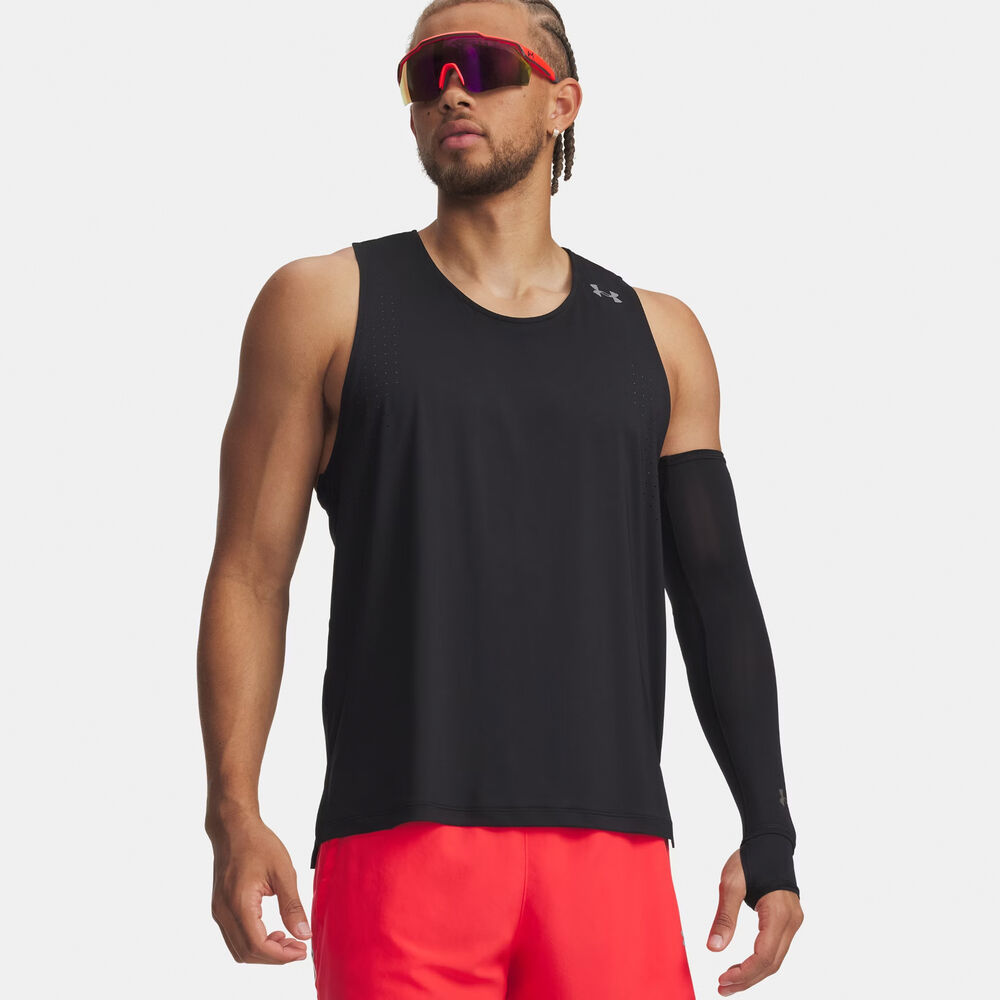 Under Armour Velociti Pro Singlet Hardloopshirt Heren-zwart, zilver