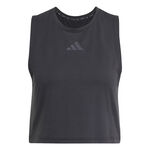 adidas Kleding adidas Power 3 Stripes Boxy Tanktop Dames-Zwart