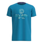 BIDI BADU Kleding BIDI BADU Good Vibes Logo T-shirt Heren-Blauw