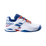 Babolat Tennisschoenen Babolat Propulse Allcourt schoen Kinderen - wit, donkerblauw