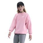 Nike Kleding Nike Club Fleece Oversized Crew Sweatshirt Meisjes-Roze