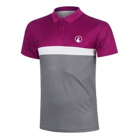 Afbeelding van Crush Tournament Block Polo Heren - berry, wit