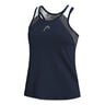 22 Tanktop Dames - donkerblauw, grijs