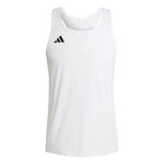 adidas Hardloopshirt adidas Adizero Essential Tanktop Heren-Wit