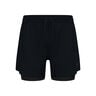 Zeroweight 5in 2in1 Hardloopshorts Heren-Zwart