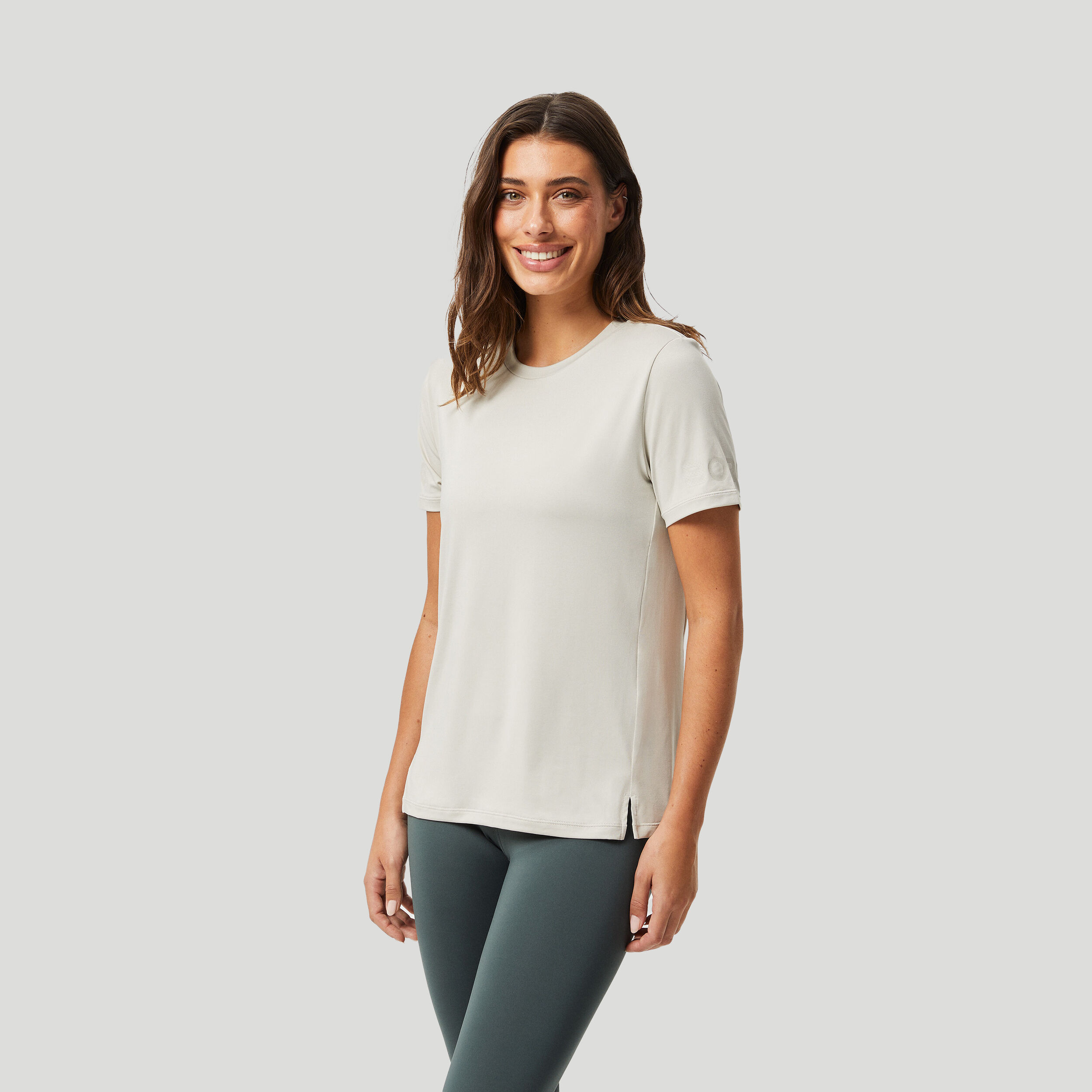 Creme t shirt dames best sale