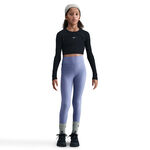 Nike Kleding Nike Dri-FIT One All Over Print Tight Meisjes - blaugrau, wit