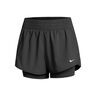 Dri-Fit One MR 2in1 Shorts Dames-Zwart