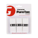 Gamma Overgrips Gamma Pure Tac Verpakking 3 Stuks-Wit