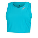 Nike Topje hardlopen Nike Dri-Fit Fast Crop Hardloopshirt Dames-Turkoois