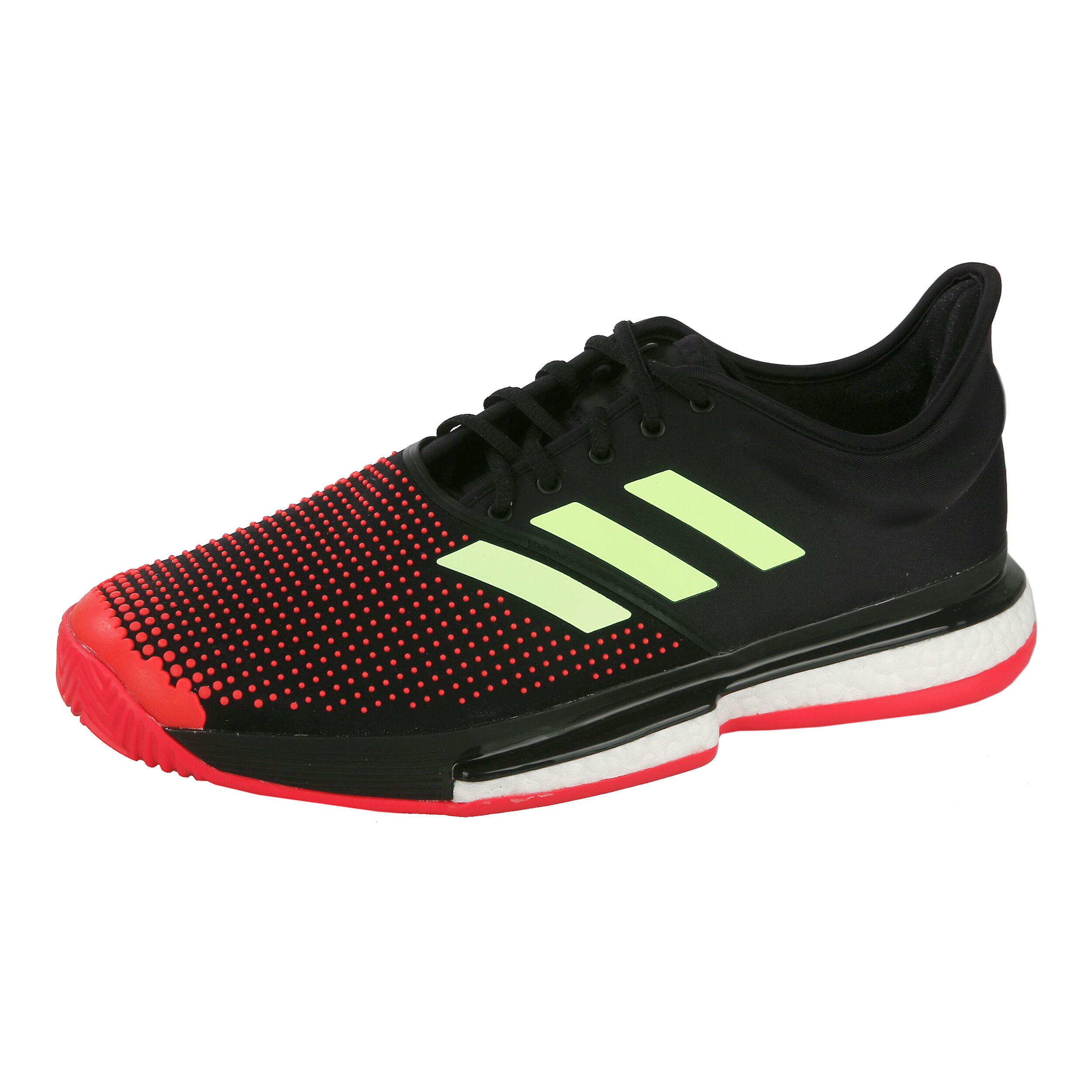 adidas SoleCourt Boost Clay Gravelschoen Heren - Zwart, Rood adidas SoleCourt Boost Clay Gravelschoen Heren - Zwart, Rood