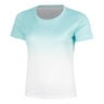 T-Shirt Silvia T-shirt Dames - mint, wit
