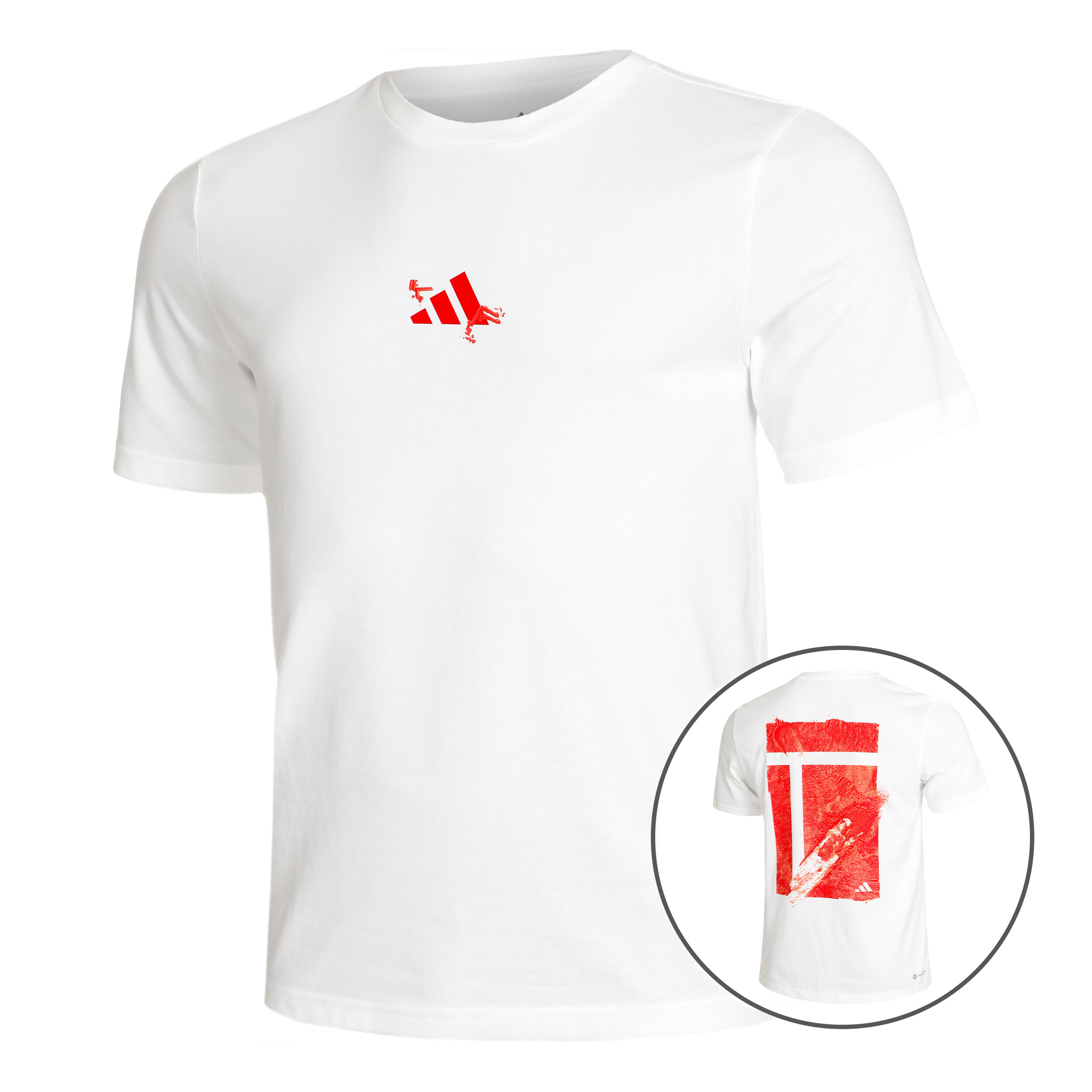 Adidas t online shirt rot herren