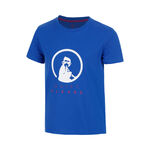 Quiet Please Tenniskleding Quiet Please Advantage Logo T-shirt Jongens - blauw, wit