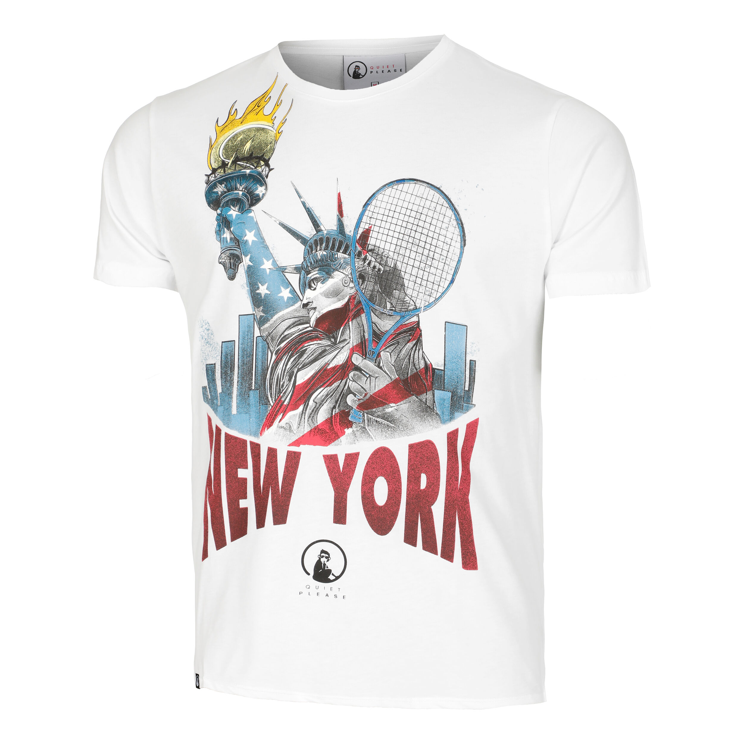 NY Liberty T shirt Heren Wit Veelkleurig