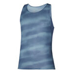 Mizuno Topje hardlopen Mizuno DryAeroFlow Graphic Hardloopshirt Heren-Blauw,Lichtblauw