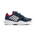 K-Swiss Tennisschoenen K-Swiss Court Express Strap Omni Allcourt Schoen Kinderen-Donkerblauw,Wit