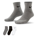 Nike Kleding Nike Everyday Lightweight Tennissokken Verpakking 3 stuks Unisex - grijs, zwart