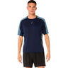 Fujitrail Elite Hardloopshirt Heren-donkerblauw, grijs