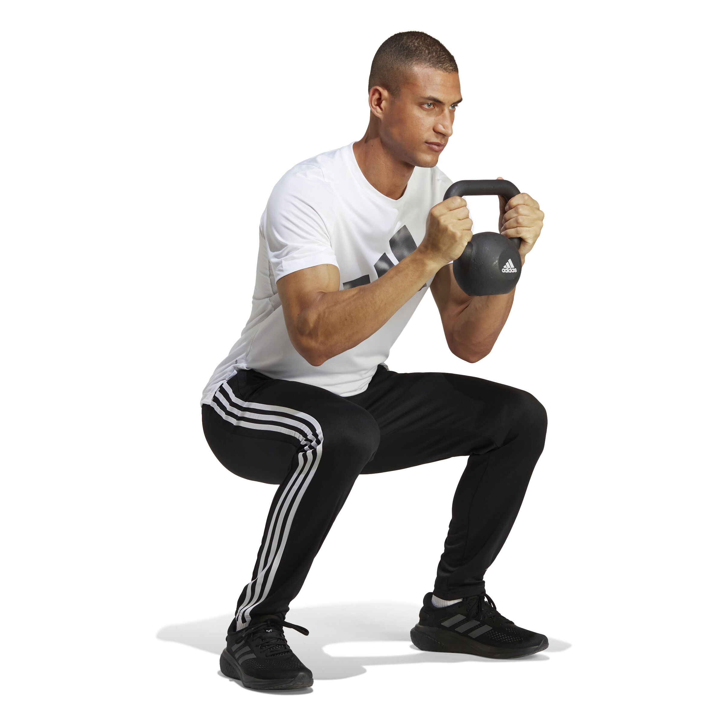 Buy adidas Training Essential Base 3 Trainingsbroek Heren Zwart Wit online Tennis Point NL