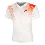 HEAD Kleding HEAD Topspin T-shirt Heren-Wit,Rood