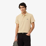 Lacoste Kleding Lacoste Ribbed Collar Polo Heren - beige, wit