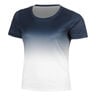 T-Shirt Silvia T-shirt Dames - donkerblauw, wit