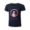 Logo T-shirt Meisjes-Donkerblauw