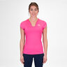 Crew V-Neck T-shirt Dames-Pink