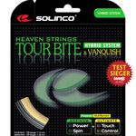Solinco Solinco Tour Bite 6,8m Silber + Vanquish 6,3m Set Snaren 13,1m-Zilver,Natuurlijke Kleuren