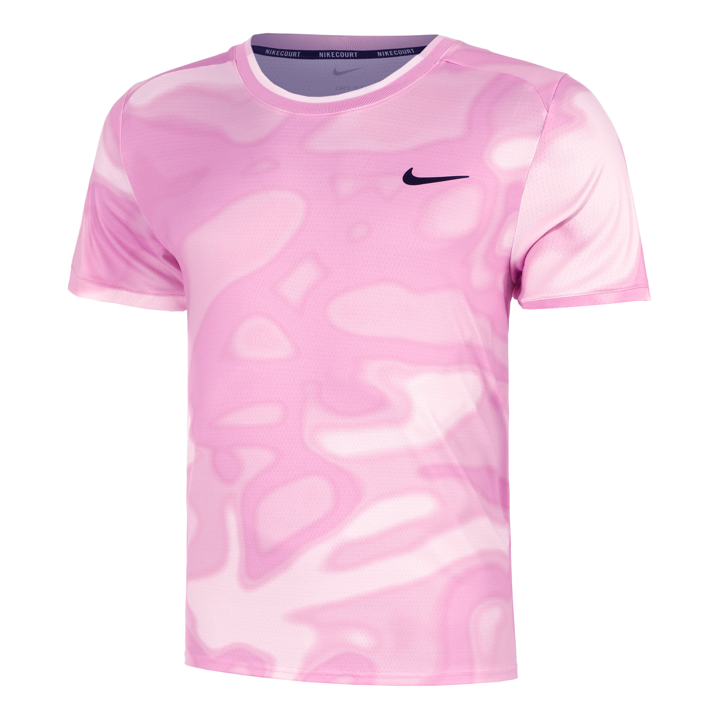Nike Court Dri-Fit Advantage Print T-shirt Heren-Pink,Roze