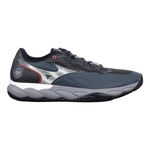Mizuno Tennisschoenen Mizuno Wave Enforce Court Gravelschoen Heren-Grijs,Wit