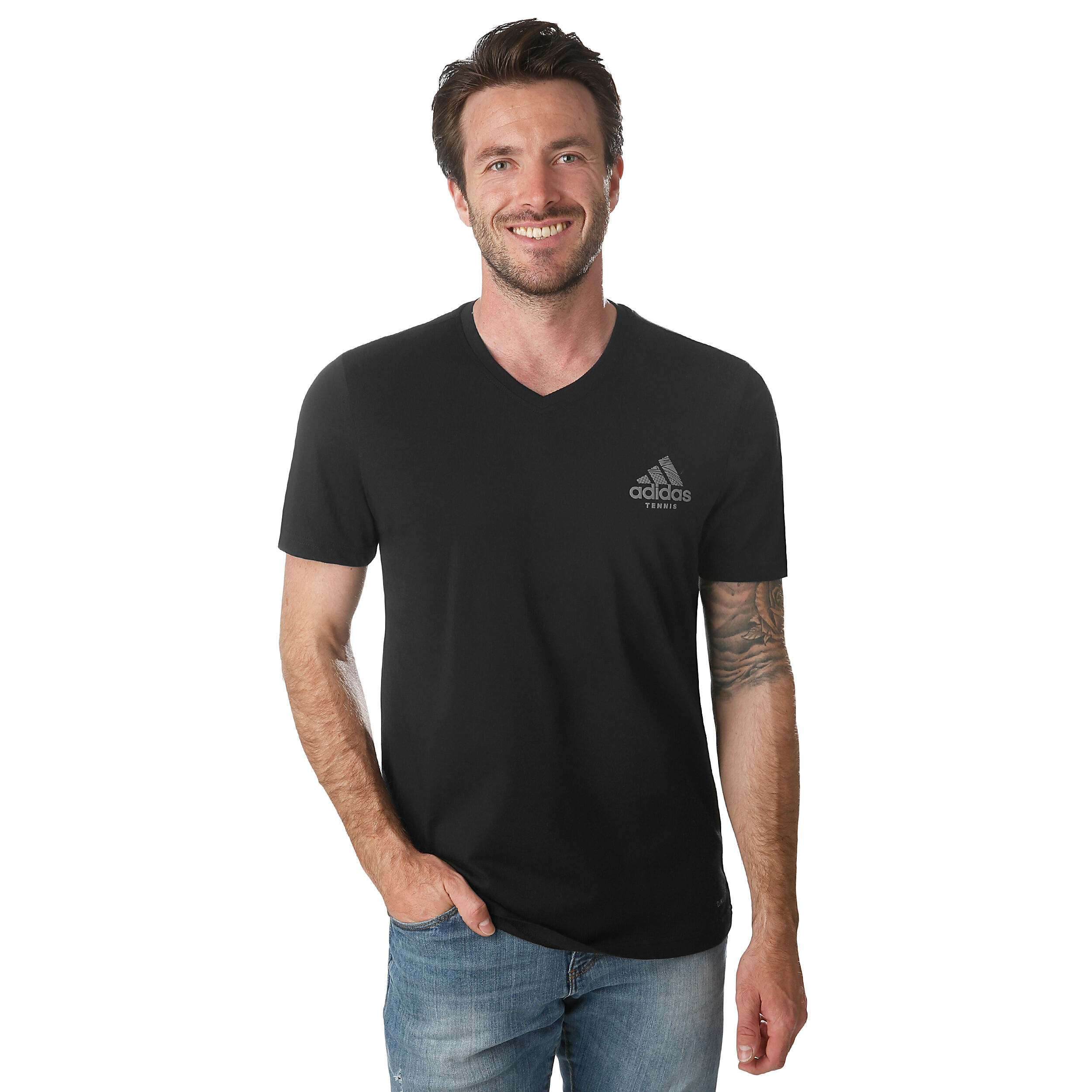 Adidas t sale shirt v neck