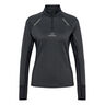 Mesa Half-Zip Topje Hardlopen Dames-Zwart
