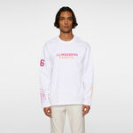 JLindeberg Kleding JLindeberg Kangol Davie Longsleeve Heren-Wit