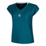 Create Volley T-shirt Dames-Petrolblauw,Wit