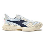Diadora Tennisschoenen Diadora B. Elite Star Made In Italy Allcourt Schoen Heren-Wit,Blauw