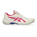 ASICS Tennisschoenen ASICS Game FF Gravelschoen Dames-Crème,Berry