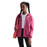 Nike Kleding Nike Club Fleece Oversized Full-Zip Sportjas Meisjes-Berry